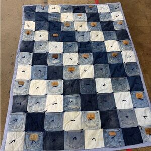 Vintage custom wrangler jeans quilt